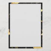 Naadloos patroon met gouden sterren programmakaart (Achterkant)