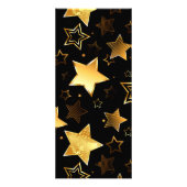 Naadloos patroon met gouden sterren reclamekaart (Voorkant)
