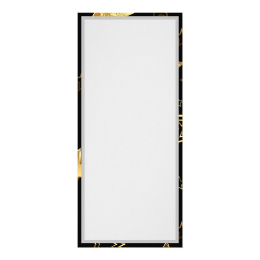 Naadloos patroon met gouden sterren reclamekaart (Achterkant)