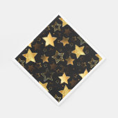 Naadloos patroon met gouden sterren servet (Hoek)
