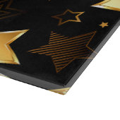 Naadloos patroon met gouden sterren snijplank (Hoek)