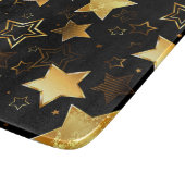 Naadloos patroon met gouden sterren snijplank (Hoek)