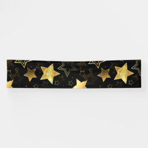 Naadloos patroon met gouden sterren spandoek