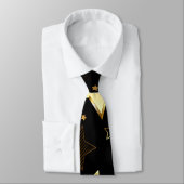 Naadloos patroon met gouden sterren stropdas (Gebonden)