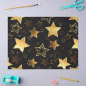 Naadloos patroon met gouden sterren tissuepapier (Craft)