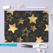 Naadloos patroon met gouden sterren tissuepapier (Craft)