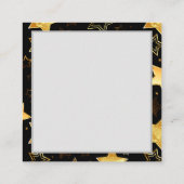 Naadloos patroon met gouden sterren vierkante visitekaartje (Achterkant)