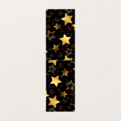 Naadloos patroon met gouden sterren visitekaartje (Buitenkant ongevouwen)