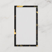 Naadloos patroon met gouden sterren visitekaartje (Achterkant)