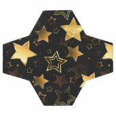 Naadloos patroon met gouden sterren voetbal (Enkel)