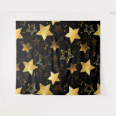 Naadloos patroon met gouden sterren wandkleed (Voorkant (horizontaal))