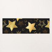 Naadloos patroon met gouden sterren yogamat (Achterkant (horizontaal))