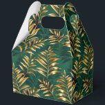 Naadloos patroon met gouden varens bedankdoosjes<br><div class="desc">Naadloos patroon van goud,  sieraden,  glanzende varentakken en bladeren op een groene,  beboste,  textuurachtergrond. Gouden varen.</div>