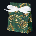 Naadloos patroon met gouden varens bedankdoosjes<br><div class="desc">Naadloos patroon van goud,  sieraden,  glanzende varentakken en bladeren op een groene,  beboste,  textuurachtergrond. Gouden varen.</div>