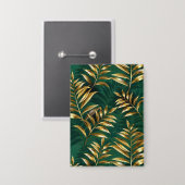 Naadloos patroon met gouden varens button (Voorkant / Achterkant)