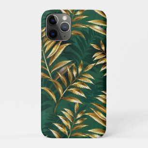 Naadloos patroon met gouden varens Case-Mate iPhone case