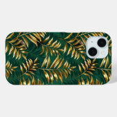 Naadloos patroon met gouden varens Case-Mate iPhone case (Achterkant (horizontaal))