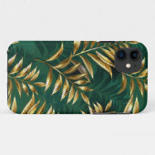 Naadloos patroon met gouden varens Case-Mate iPhone case (Achterkant (horizontaal))