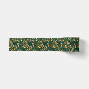 Naadloos patroon met gouden varens grosgrain lint