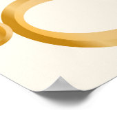 Naadloos patroon met goudketens van edelstenen  poster (Hoek)