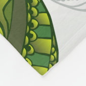 Naadloos patroon met groene theebladeren fleece deken (Hoek)