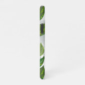 Naadloos patroon met groene theebladeren iPhone hoesje (Rechterkant)