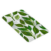 Naadloos patroon met groene theebladeren magneet (Rechterzijde)