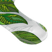 Naadloos patroon met groene theebladeren snijplank (Hoek)