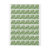 Naadloos patroon met groene theelbladeren (Vel)