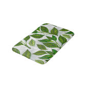 Naadloos patroon met groene theelbladeren badmat (Gekanteld)
