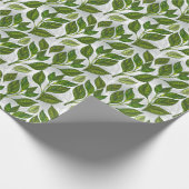 Naadloos patroon met groene theelbladeren cadeaupapier (Hoek)