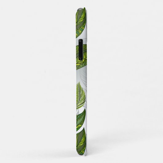 Naadloos patroon met groene theelbladeren Case-Mate iPhone case (Achterkant/rechts)