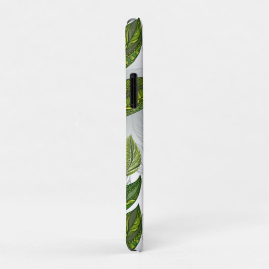 Naadloos patroon met groene theelbladeren Case-Mate iPhone case (Achterkant/rechts)