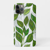 Naadloos patroon met groene theelbladeren Case-Mate iPhone case (Achterkant)