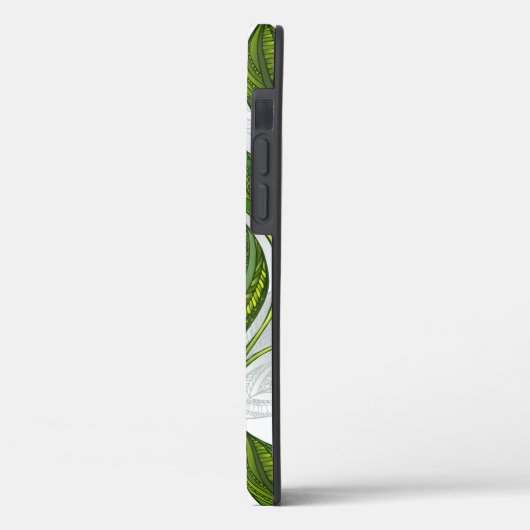 Naadloos patroon met groene theelbladeren Case-Mate iPhone case (Achterkant / Links)