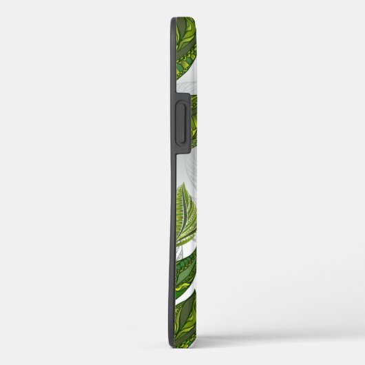 Naadloos patroon met groene theelbladeren Case-Mate iPhone case (Achterkant / Rechts)