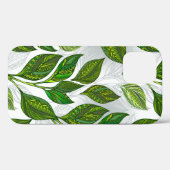 Naadloos patroon met groene theelbladeren Case-Mate iPhone case (Achterkant (horizontaal))