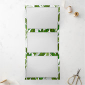 Naadloos patroon met groene theelbladeren drieluik programma (Binnen)