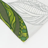 Naadloos patroon met groene theelbladeren fleece deken (Hoek)