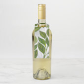 Naadloos patroon met groene theelbladeren flessenhanger (Op fles)