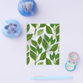 Naadloos patroon met groene theelbladeren flyer (Enkel)