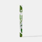 Naadloos patroon met groene theelbladeren iPhone hoesje (Linkerkant)