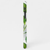 Naadloos patroon met groene theelbladeren iPhone hoesje (Linkerkant)