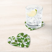 Naadloos patroon met groene theelbladeren kartonnen onderzetters (Insitu)