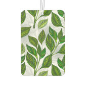 Naadloos patroon met groene theelbladeren luchtverfrisser (Achterkant)