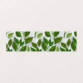 Naadloos patroon met groene theelbladeren visitekaartje (Buitenkant ongevouwen)