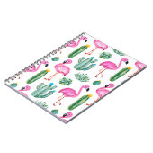 Naadloos patroon met groene waterverf cactus, zoal notitieboek (Linkerzijde)