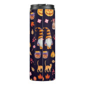 Naadloos patroon met Halloween-elementen. Thermosbeker (Achterkant)