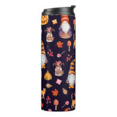 Naadloos patroon met Halloween-elementen. Thermosbeker (Gedraaid links)