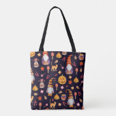 Naadloos patroon met Halloween-elementen. Tote Bag (Achterkant)